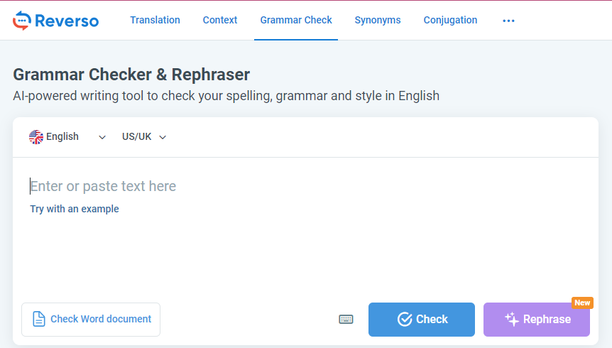 Grammar Checkers to Find and Correct Writing Mistakes:Reverso Speller