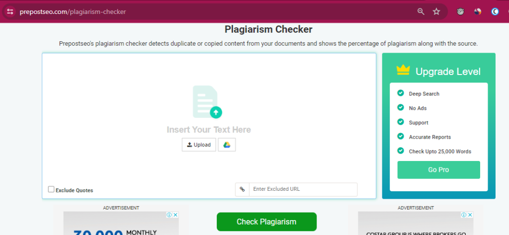 Best Plagiarism Checkers: Plagiarism Checker by Prepostseo